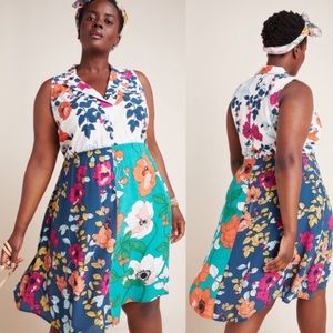 Anthropologie Dinah Collared Halter dress 26W